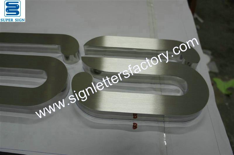 Stainless Steel Letters | Fabricated brushed stainless steel letter sign