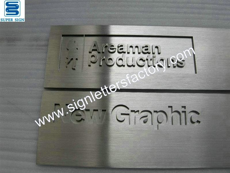 brushed stainless steel signage brushed stainless steel signage