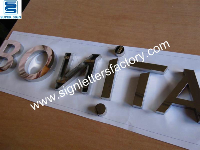 polished stainless steel company sign polished stainless steel company sign