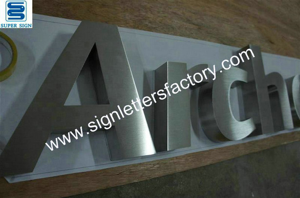 linished stainless steel letters 35