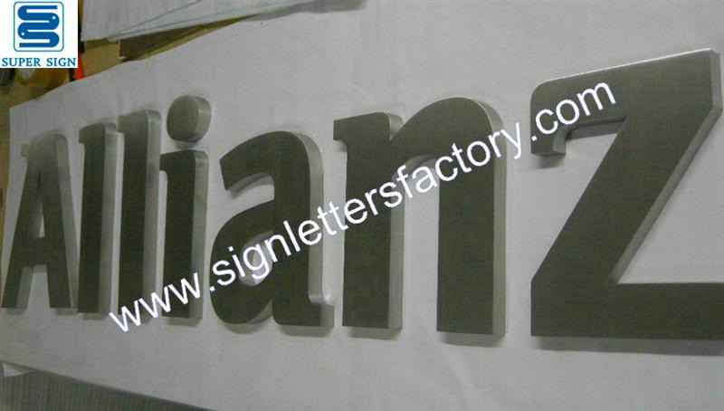 stainless steel reception signage 46