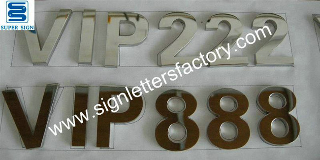 mirror stainless steel sign 06