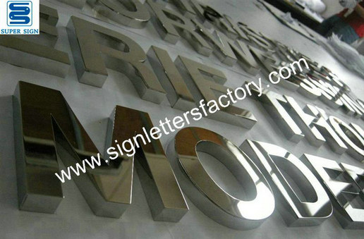 stainless steel interior letter sign 08