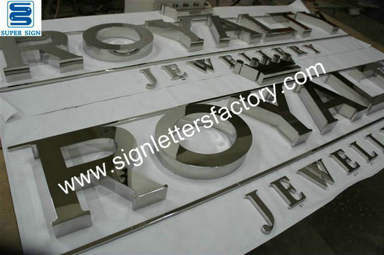polished stainless steel letters 09