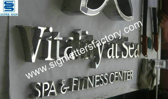 polished stainless steel letter signage 10