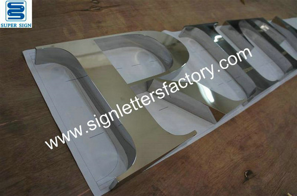 mirror stainless steel lettering sign 13