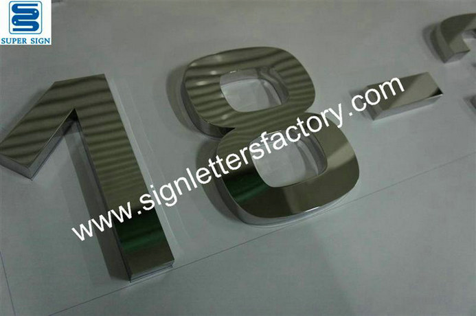 built-up stainless steel sign letter 14