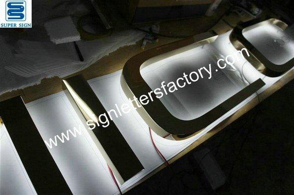 backlit LED stainless steel letters 28