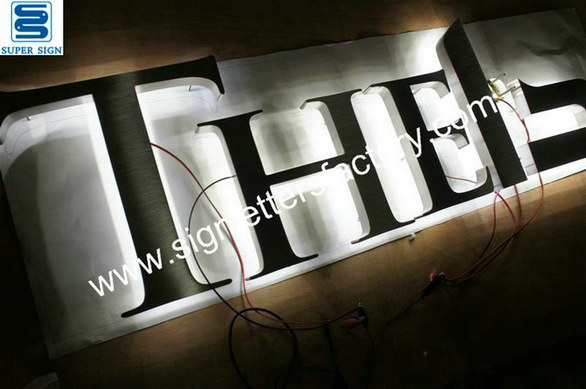 exterior backlit LED sign lettering 32