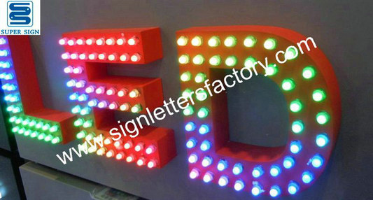 RGB LED sign letters 05
