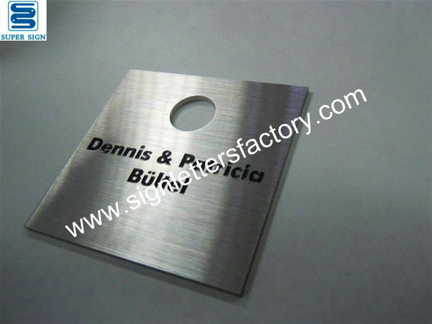 etched stainless steel panel sign 02